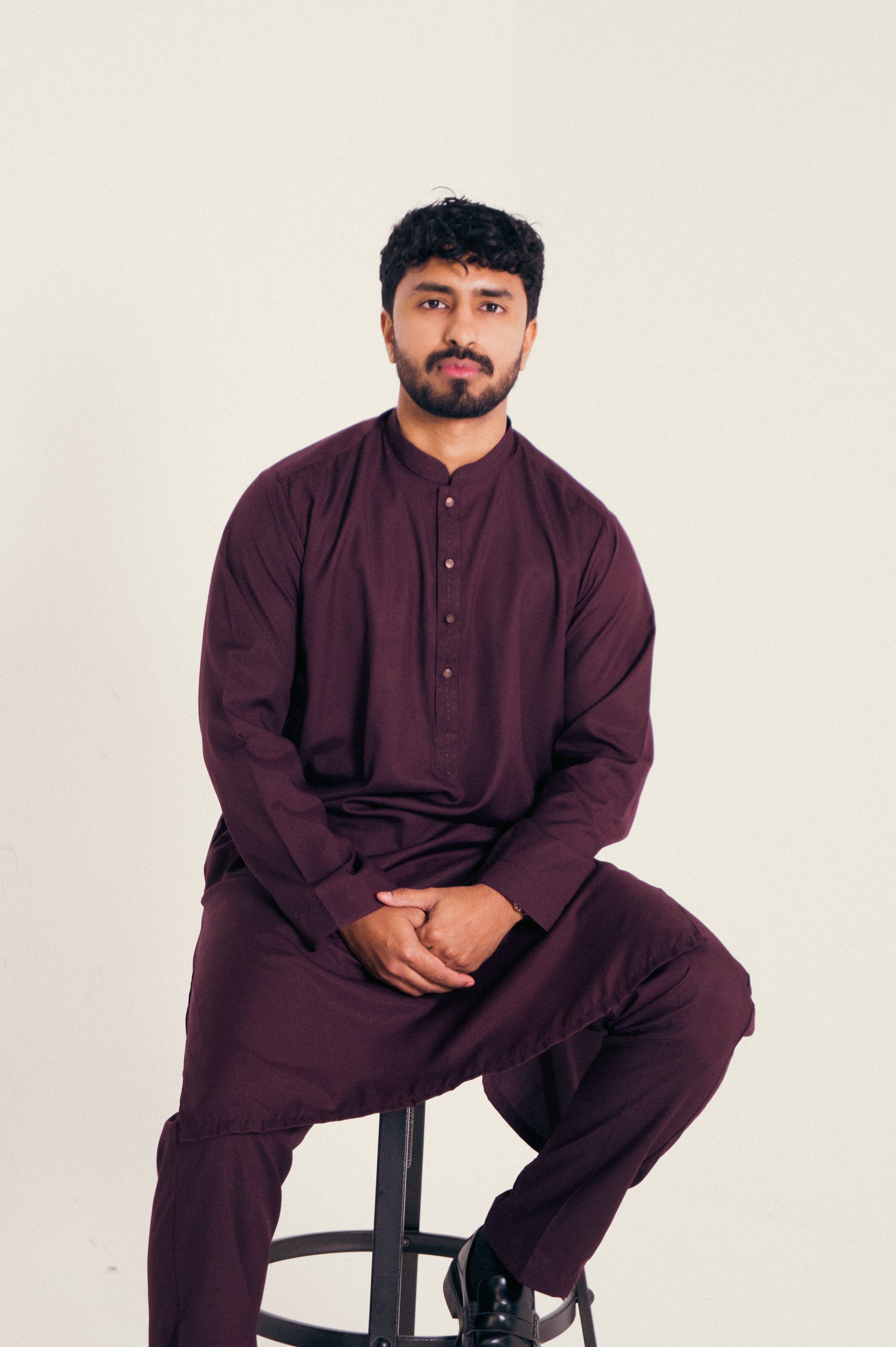 DeNative Kurta Set - Purple Reign