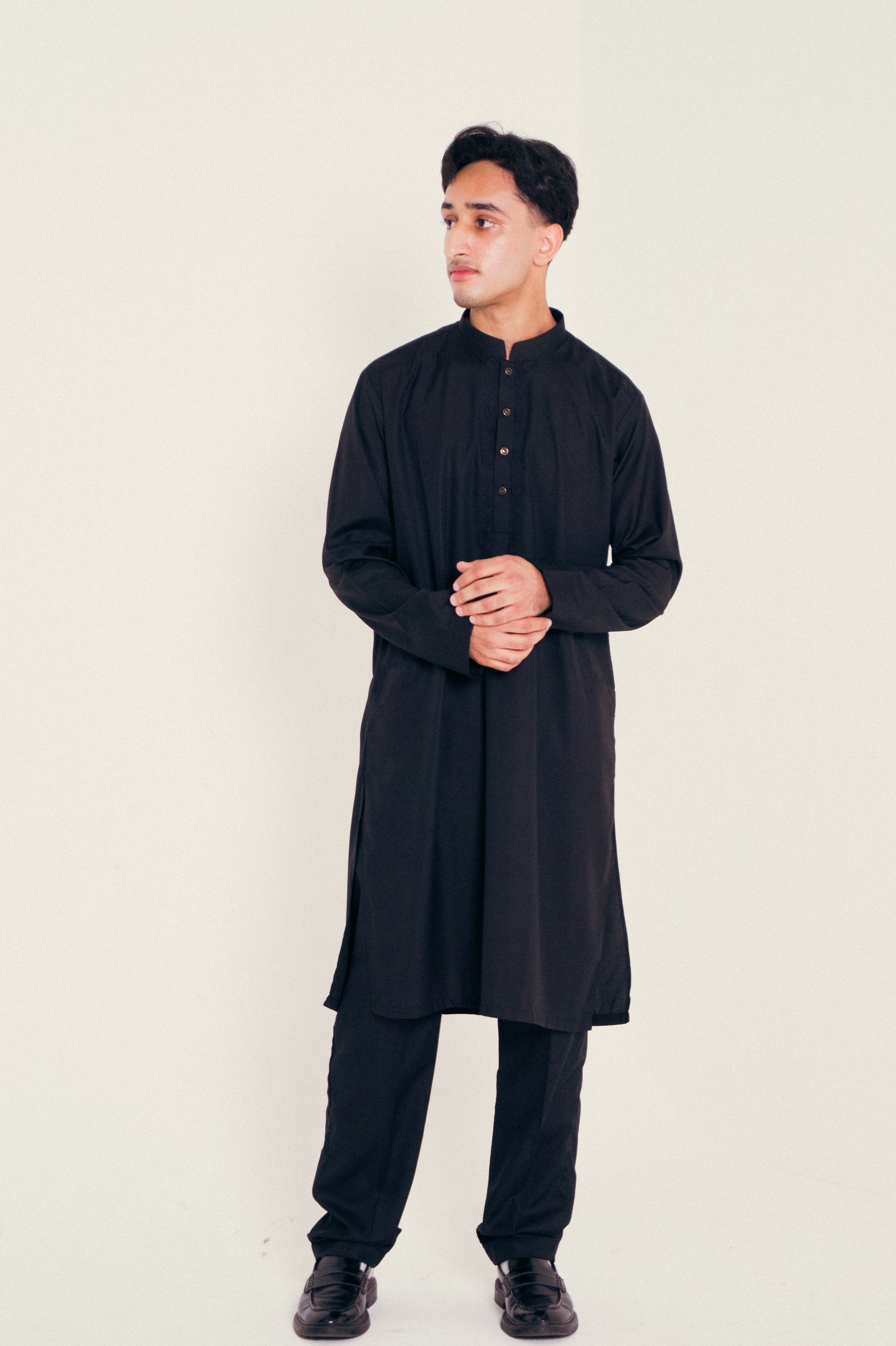 DeNative Kurta Set - Jutt Black