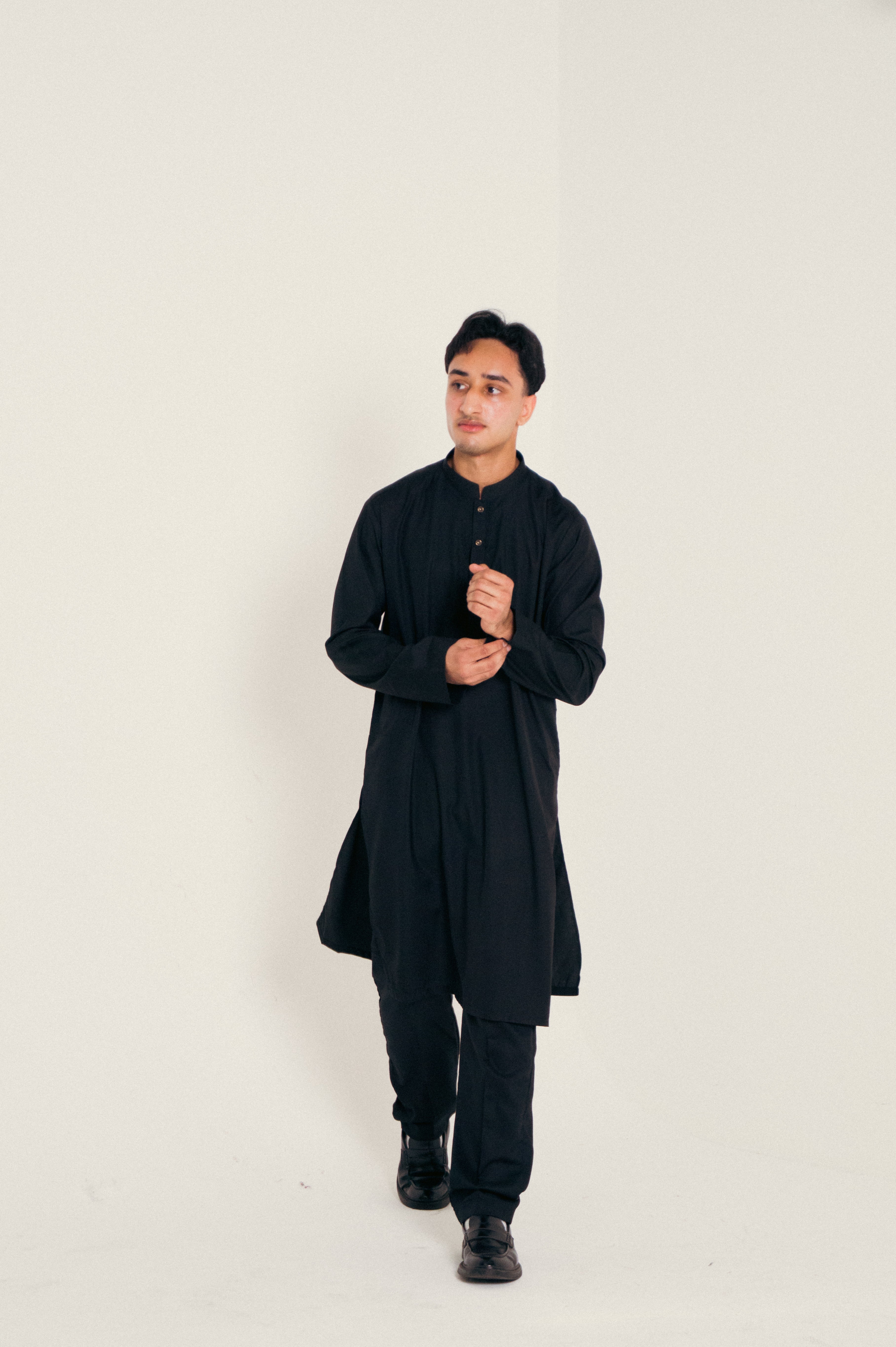 DeNative Kurta Set - Jutt Black