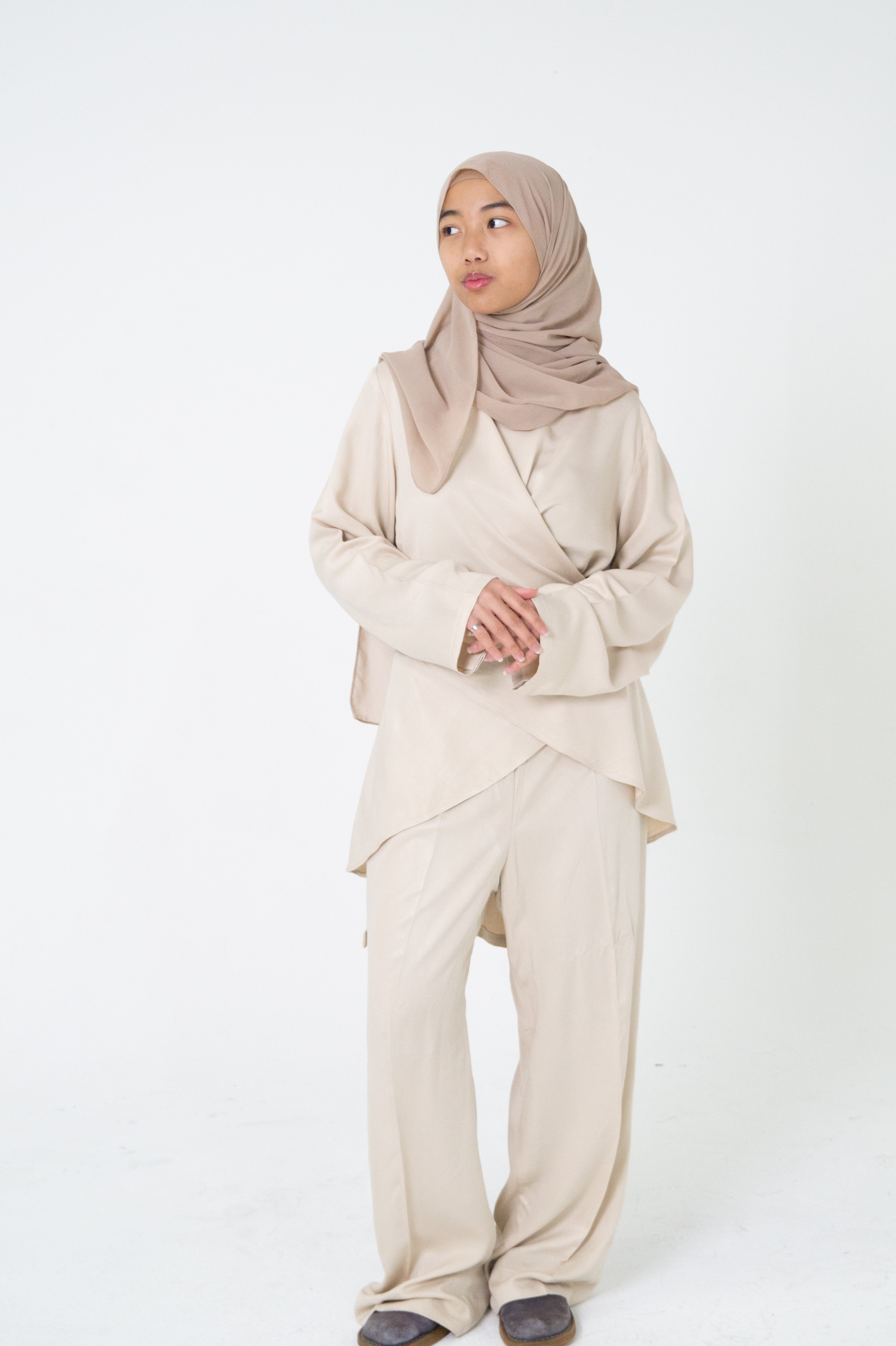 Co-ord Sets By Enore - Beige Ecru