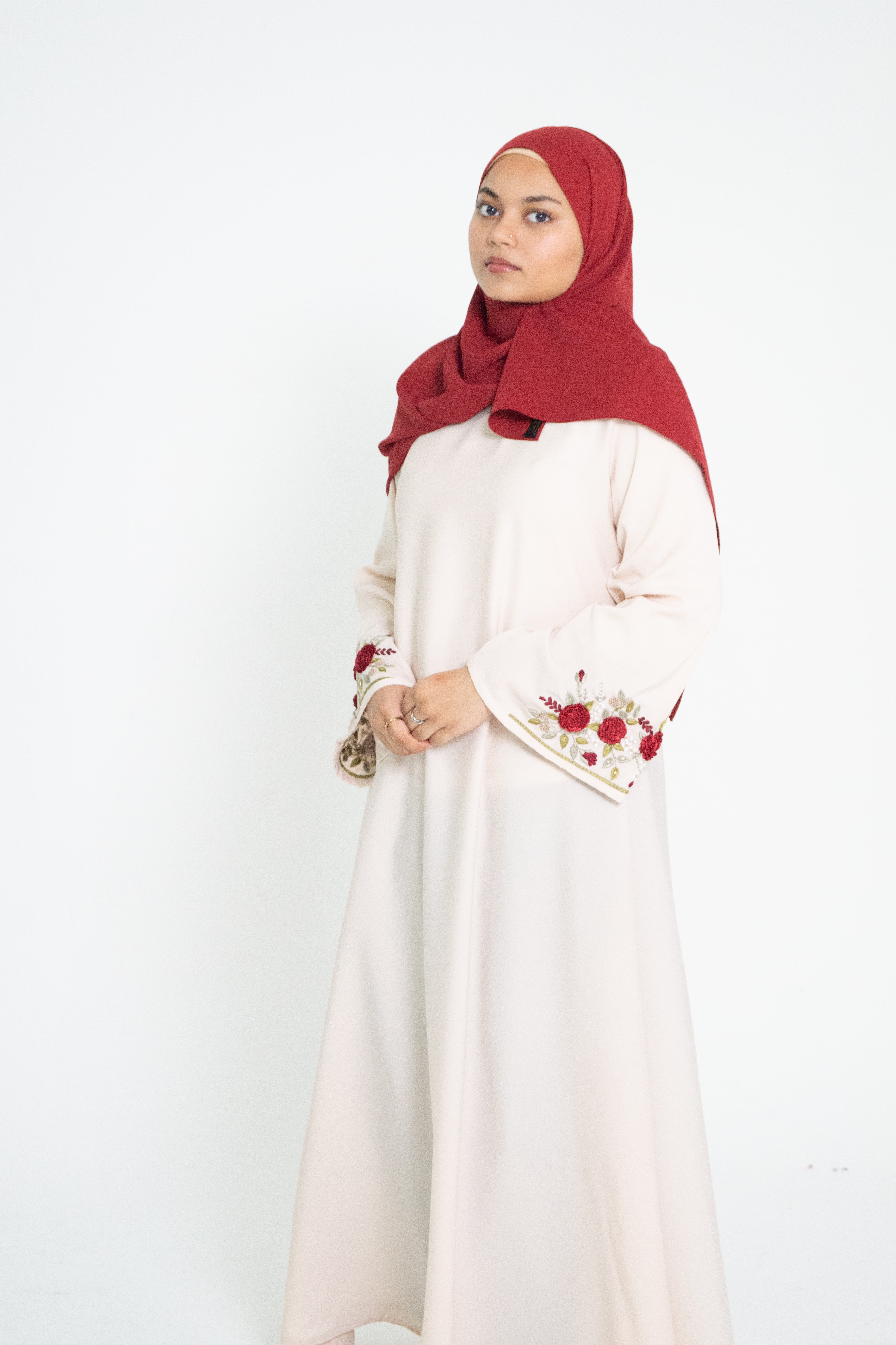 Ivory Rose Abaya