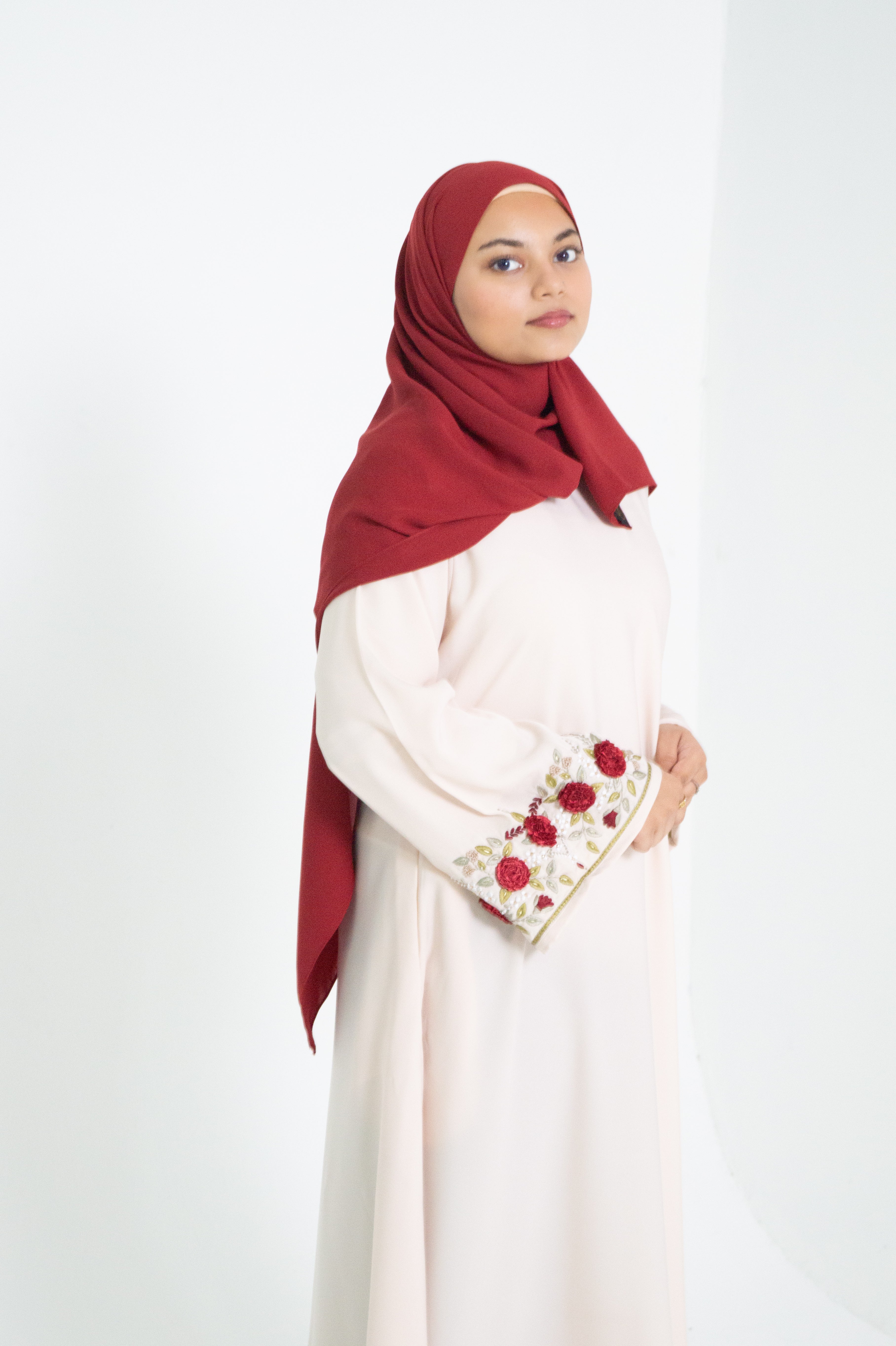 Ivory Rose Abaya