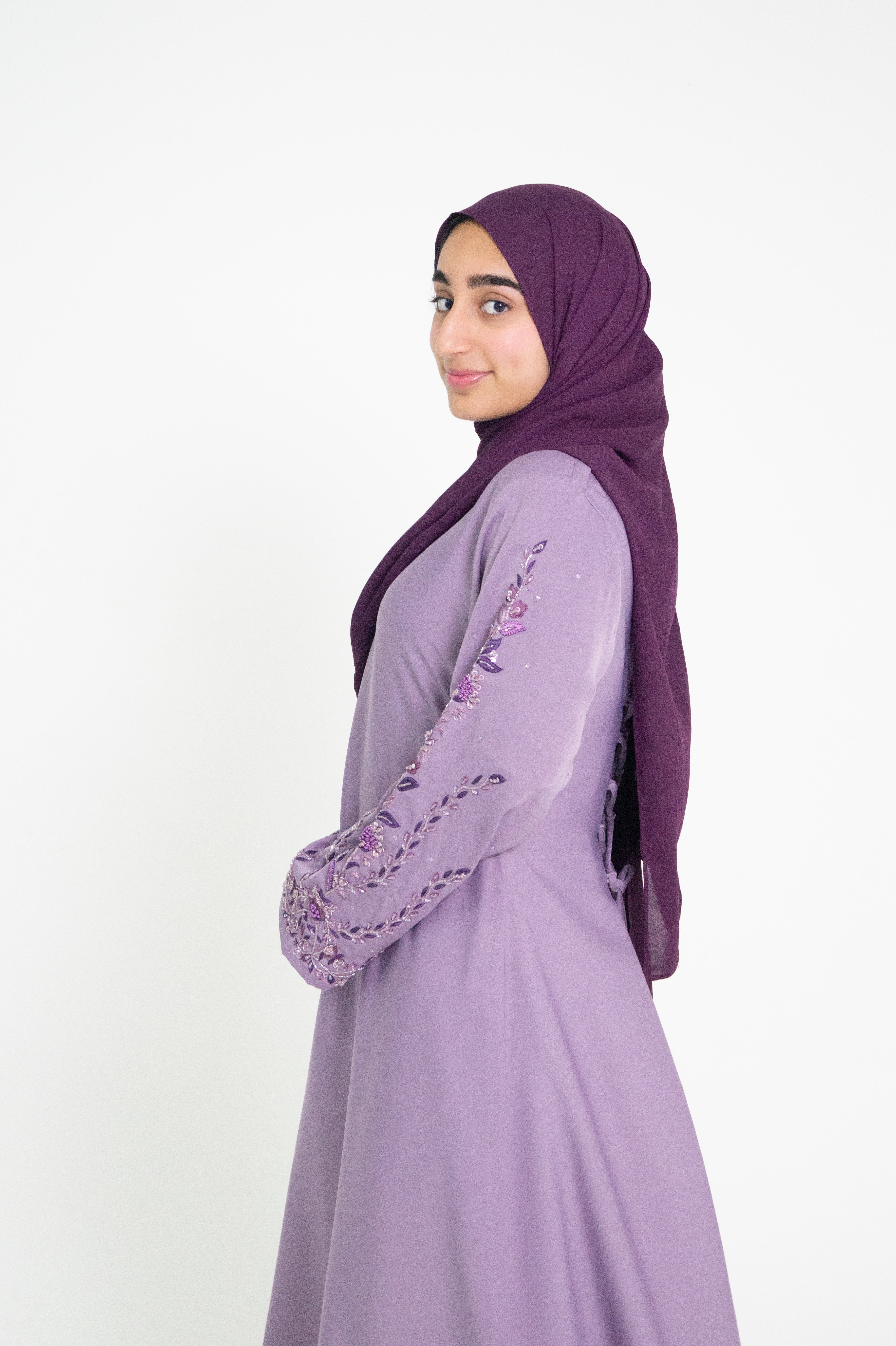 Lilac Royal Abaya