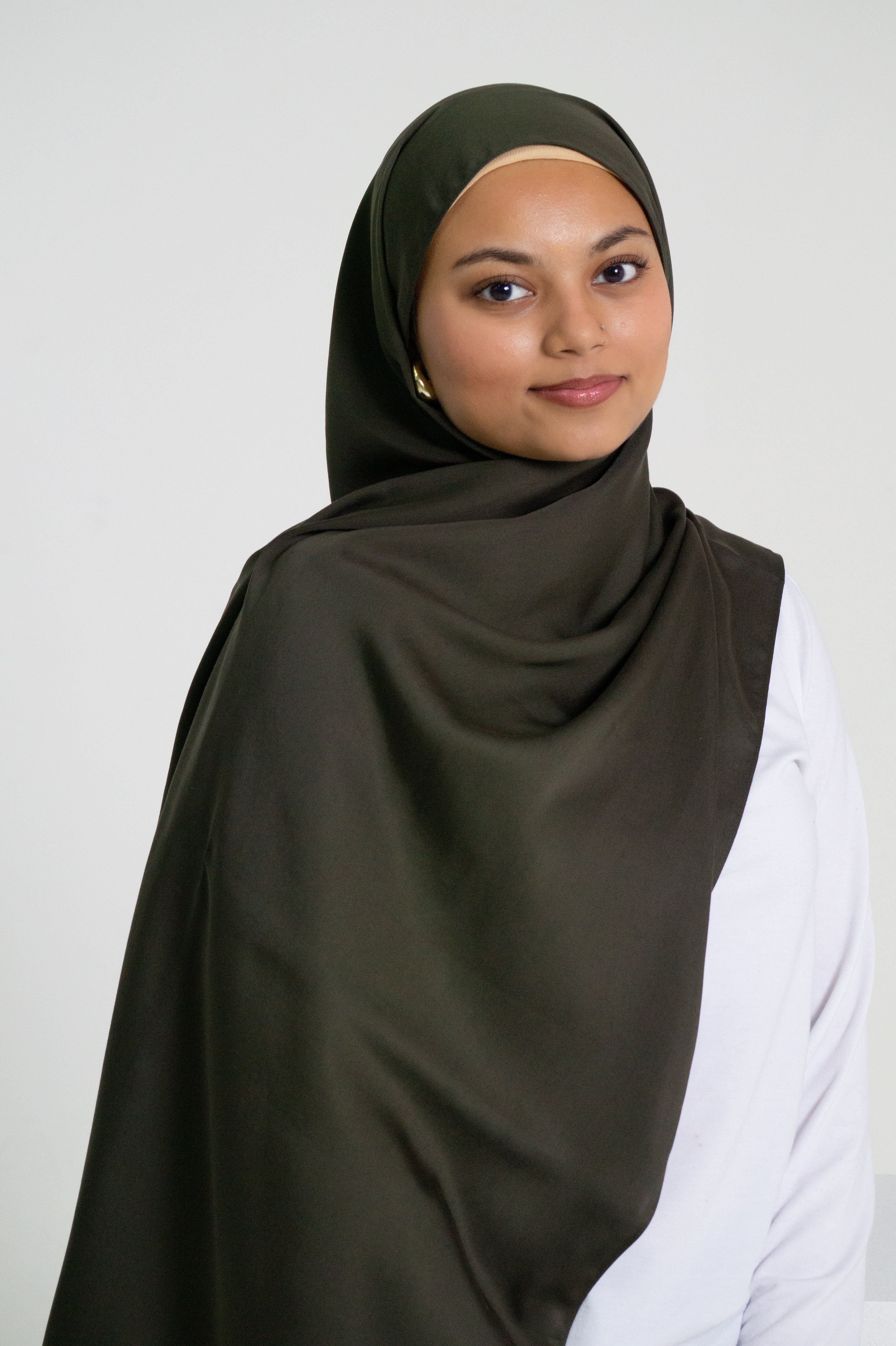 Olive Green Panda Silk