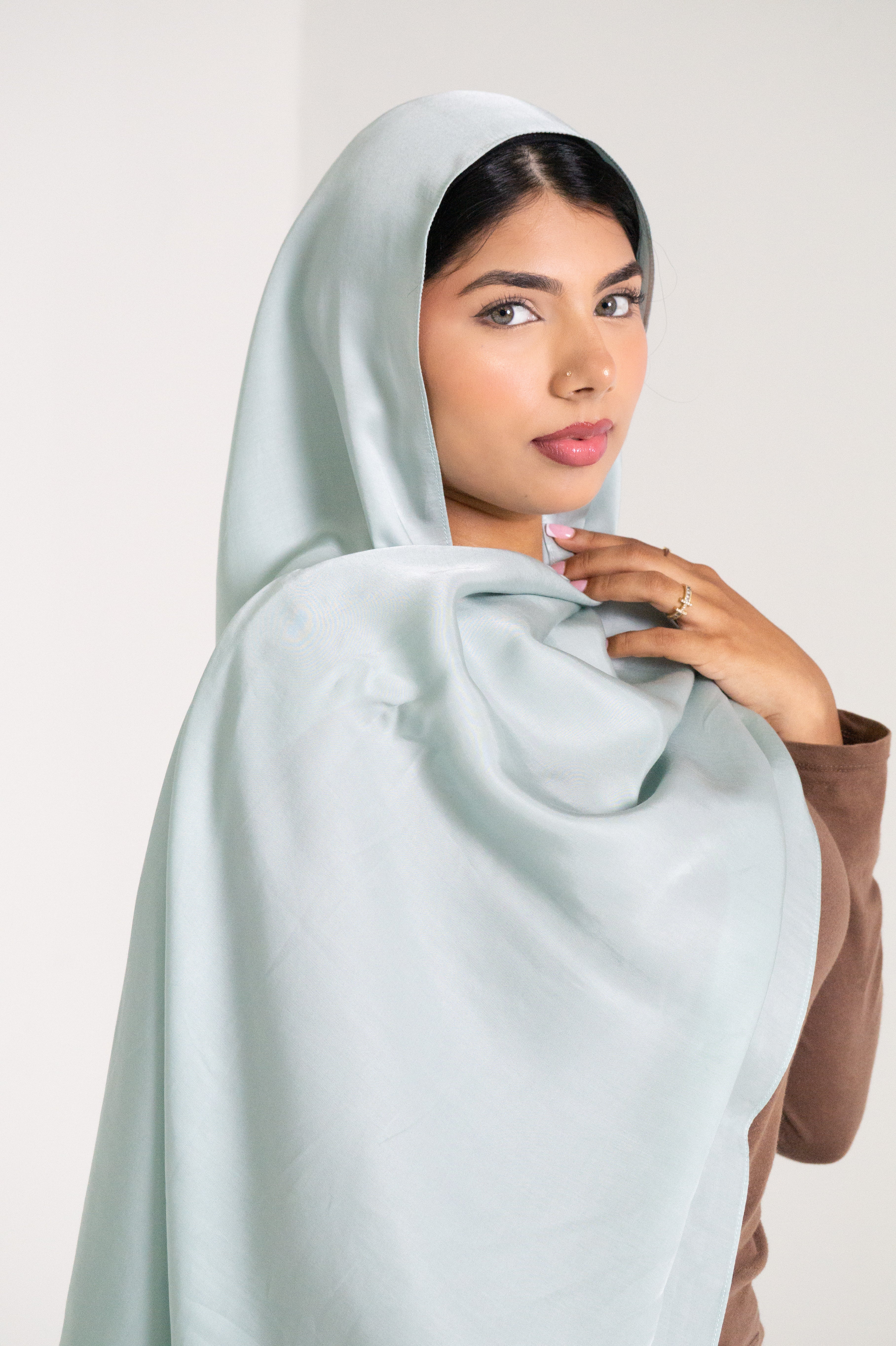 Mist Blue Panda Silk