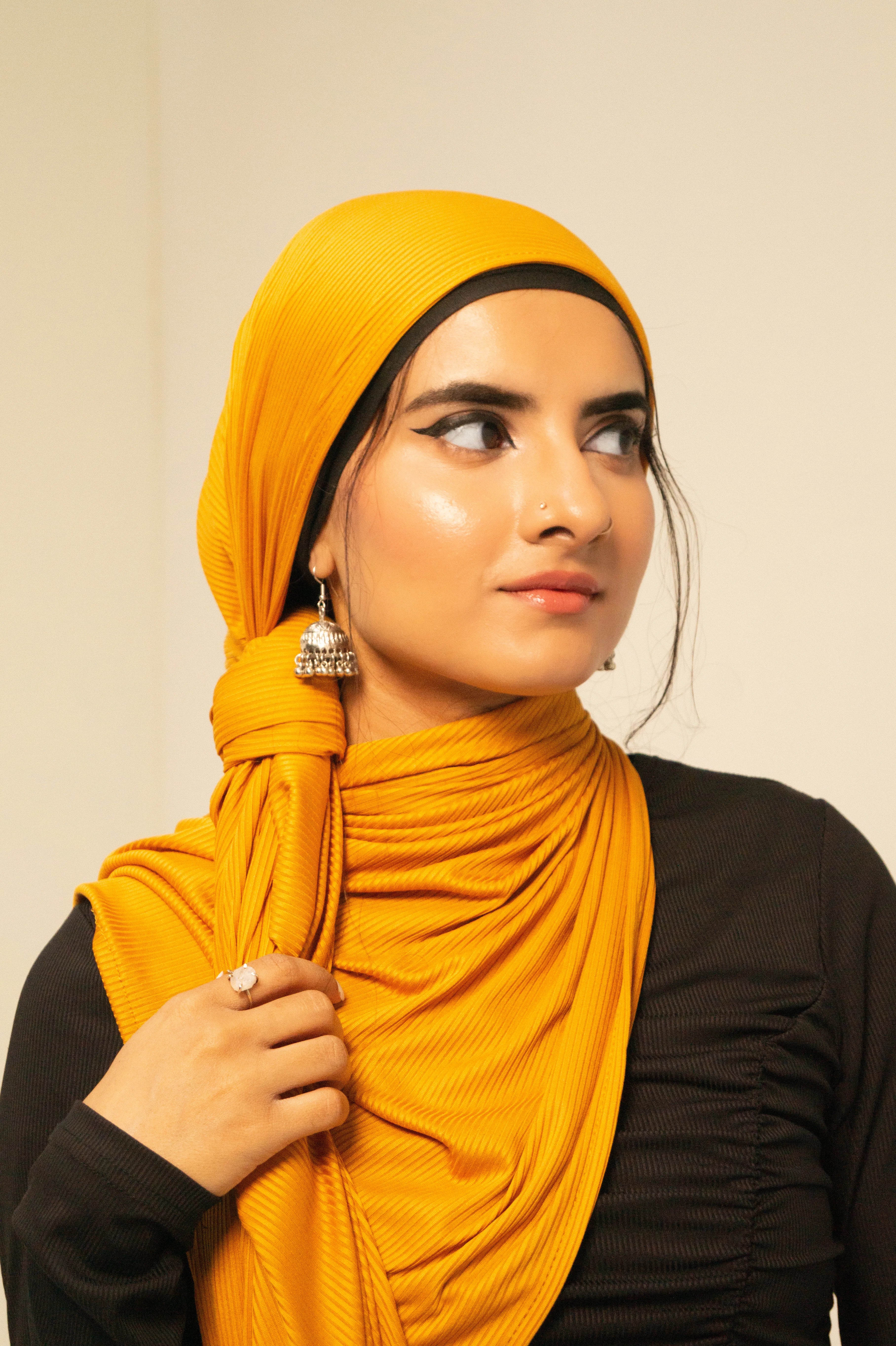 Mustard Ribbed Jersey