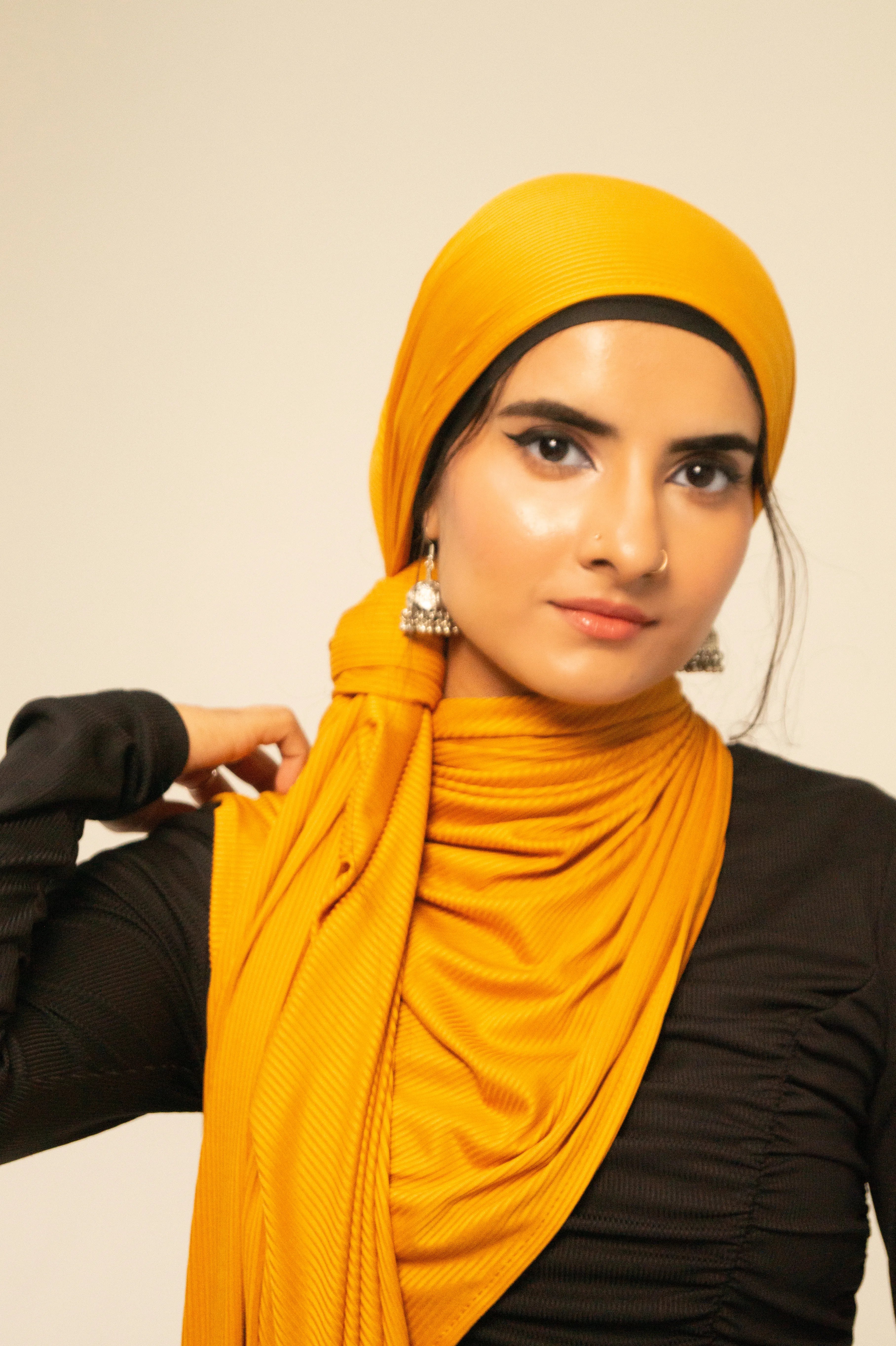 Mustard Ribbed Jersey