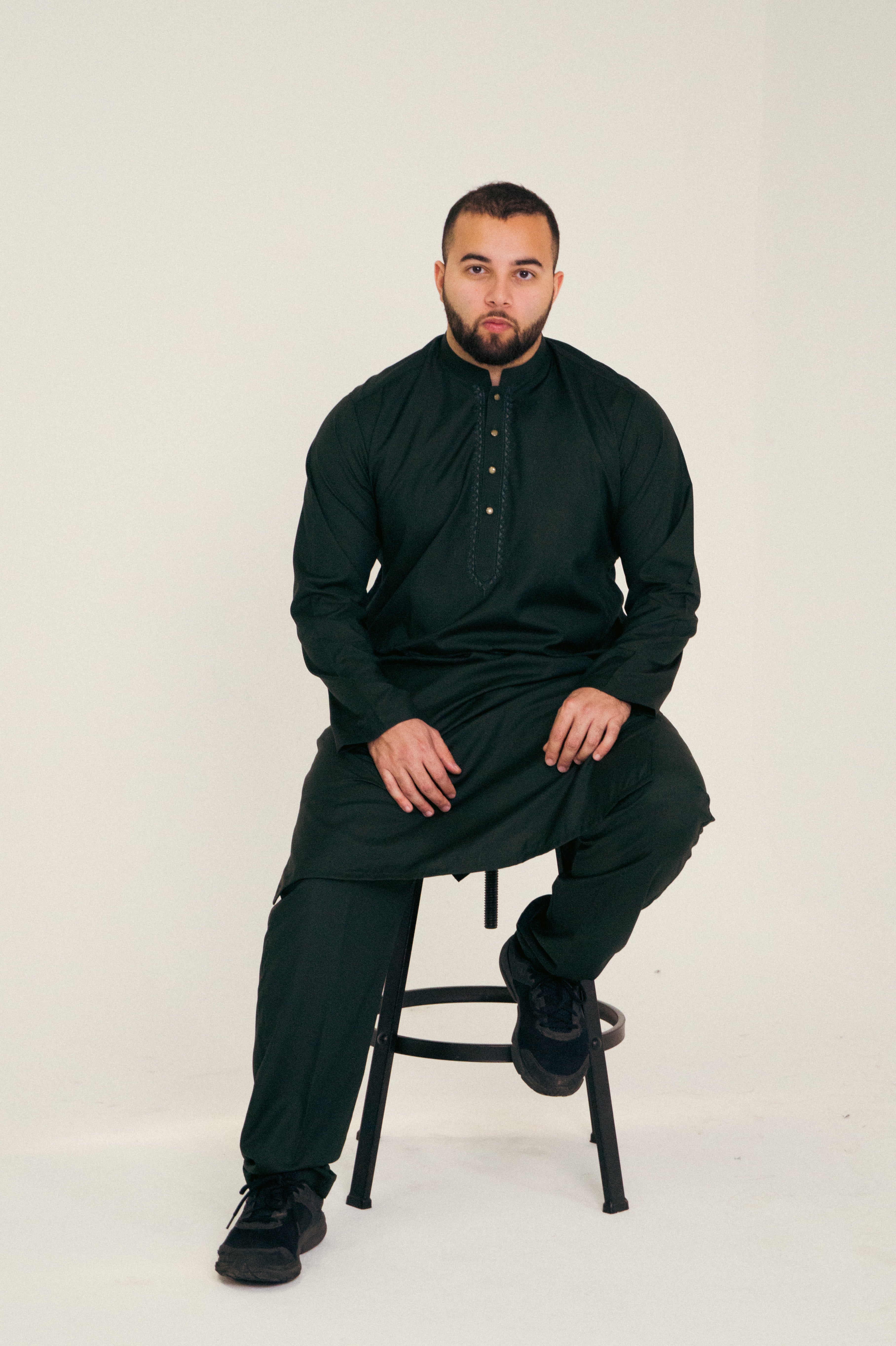 DeNative Kurta Set - Forest Green