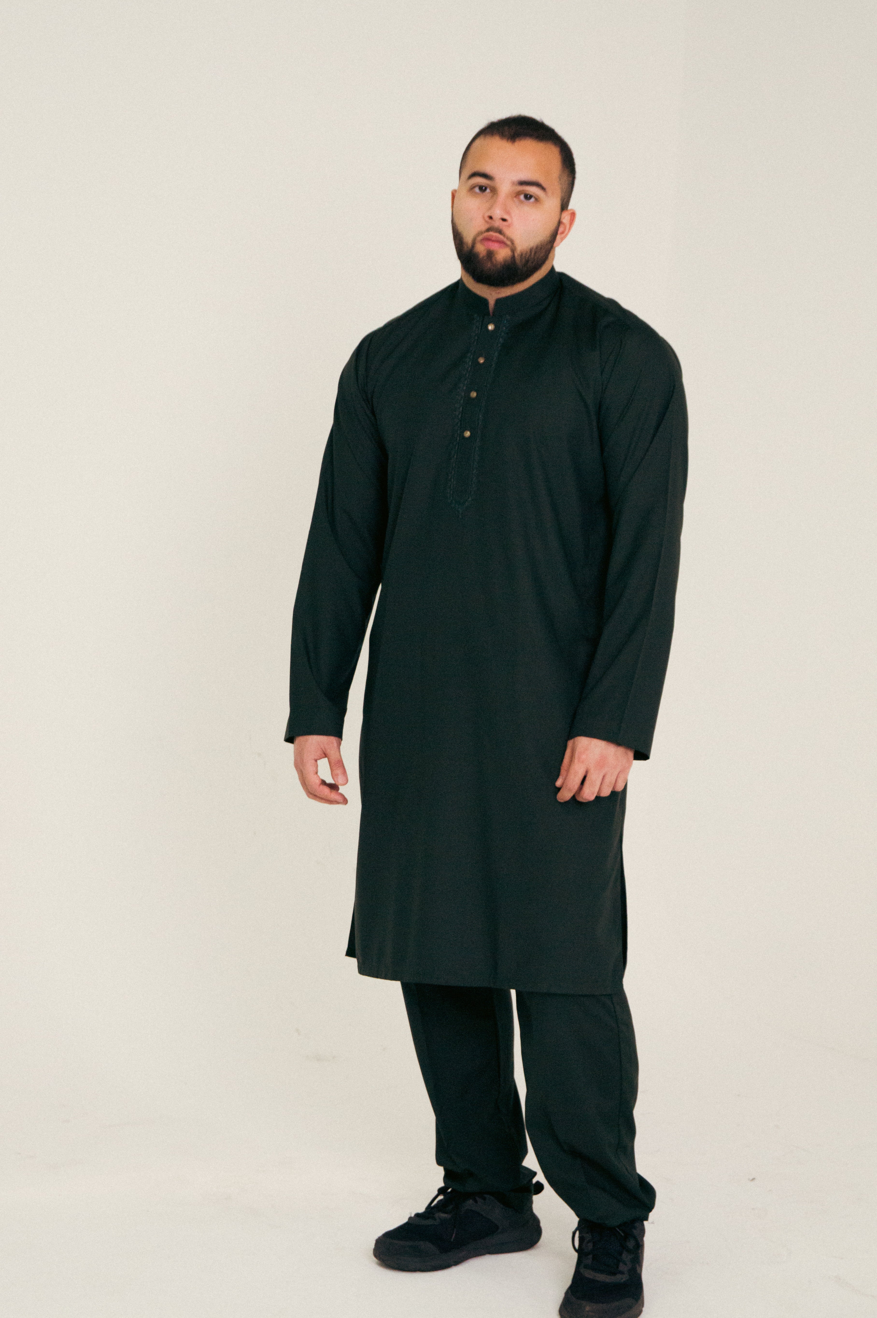 DeNative Kurta Set - Forest Green