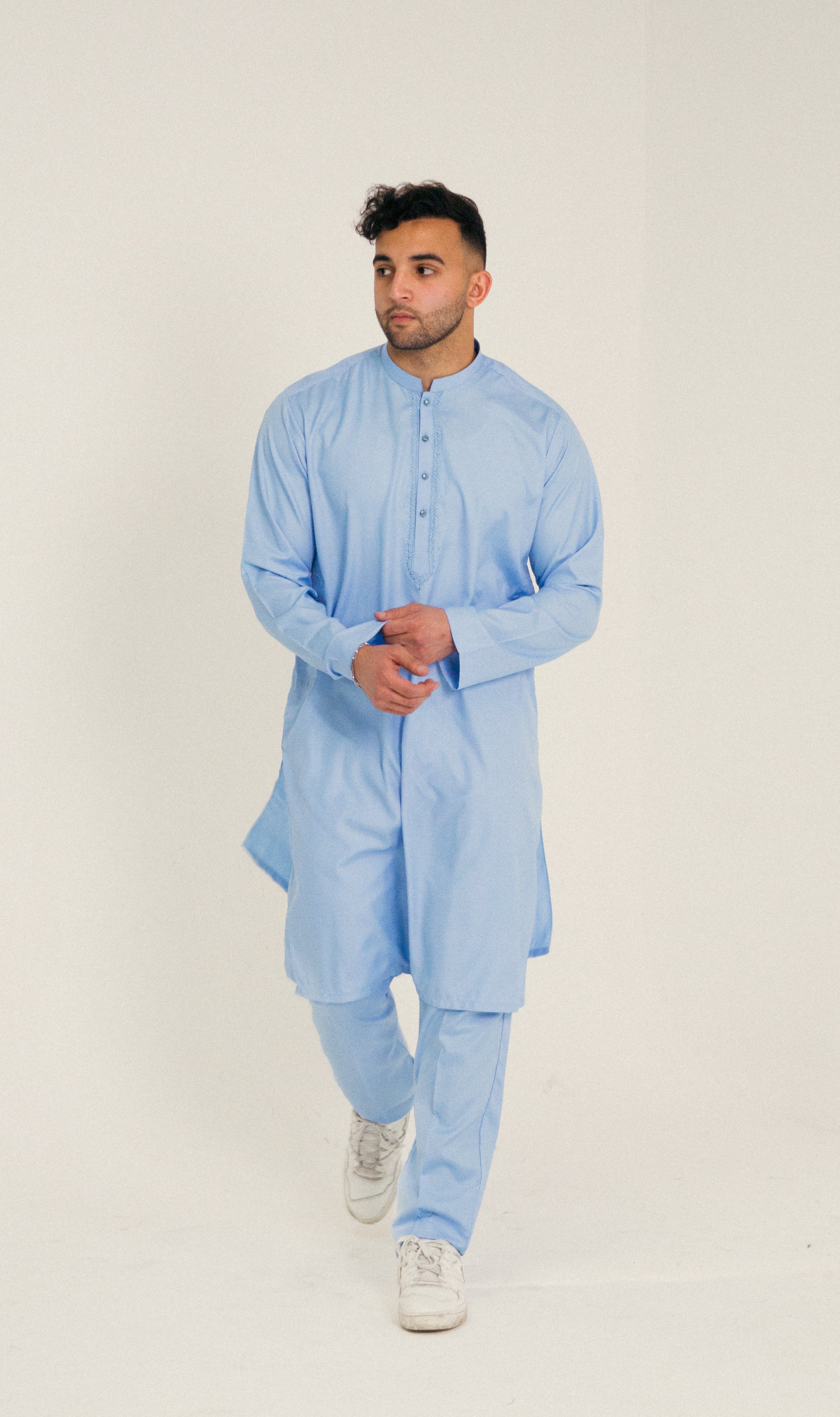 DeNative Kurta Set - Sky Blue
