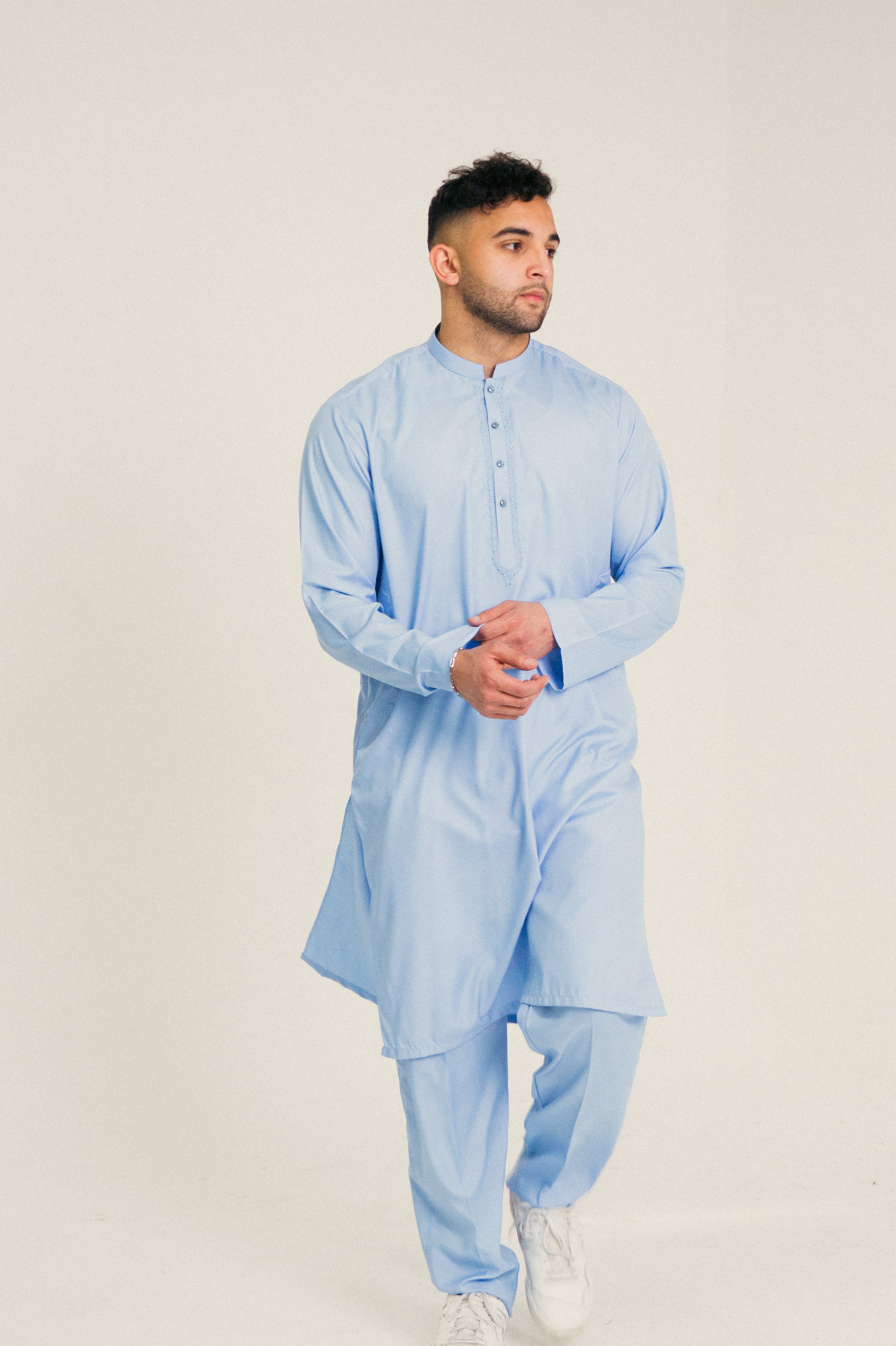 DeNative Kurta Set - Sky Blue