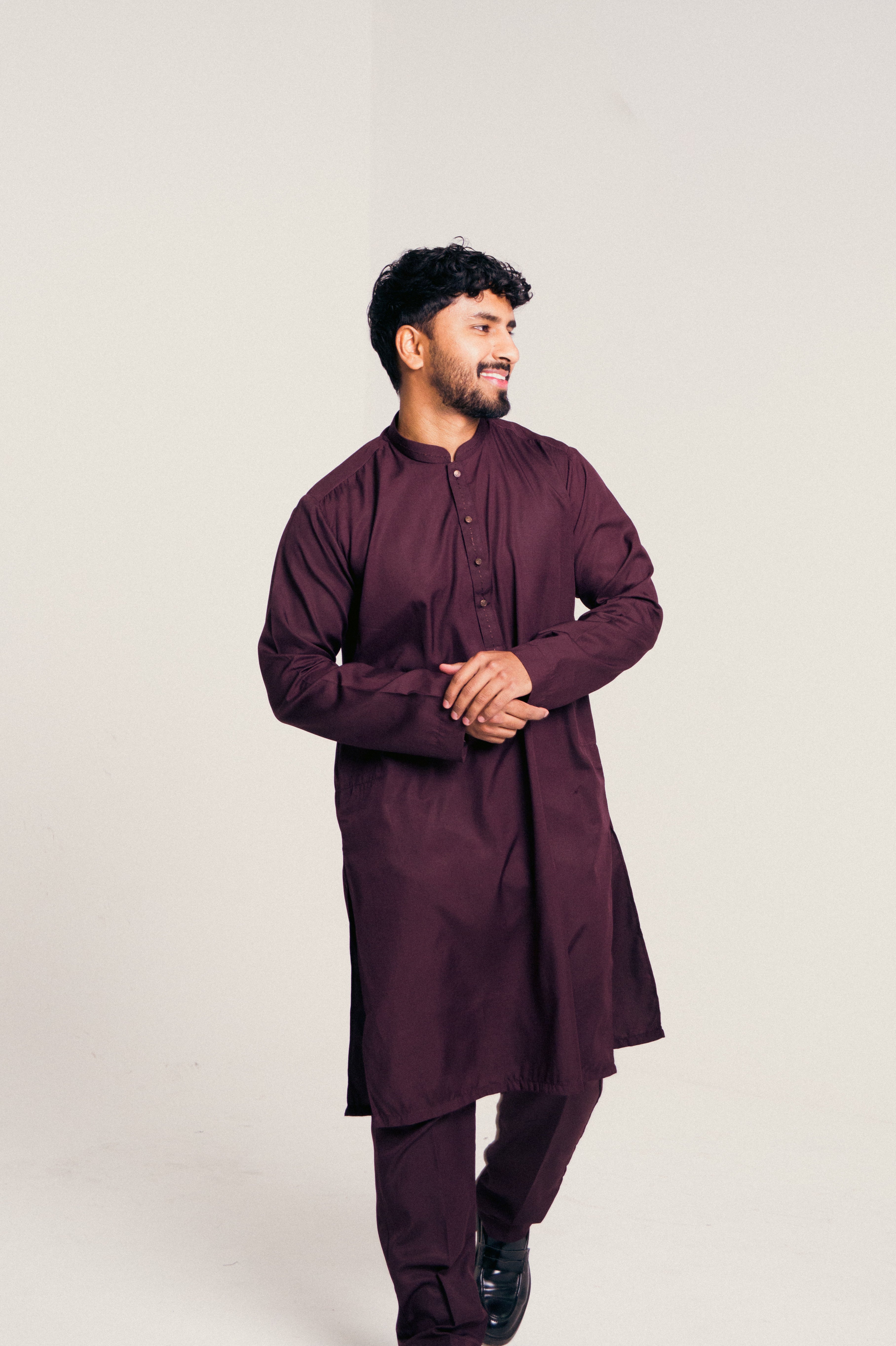 DeNative Kurta Set - Purple Reign