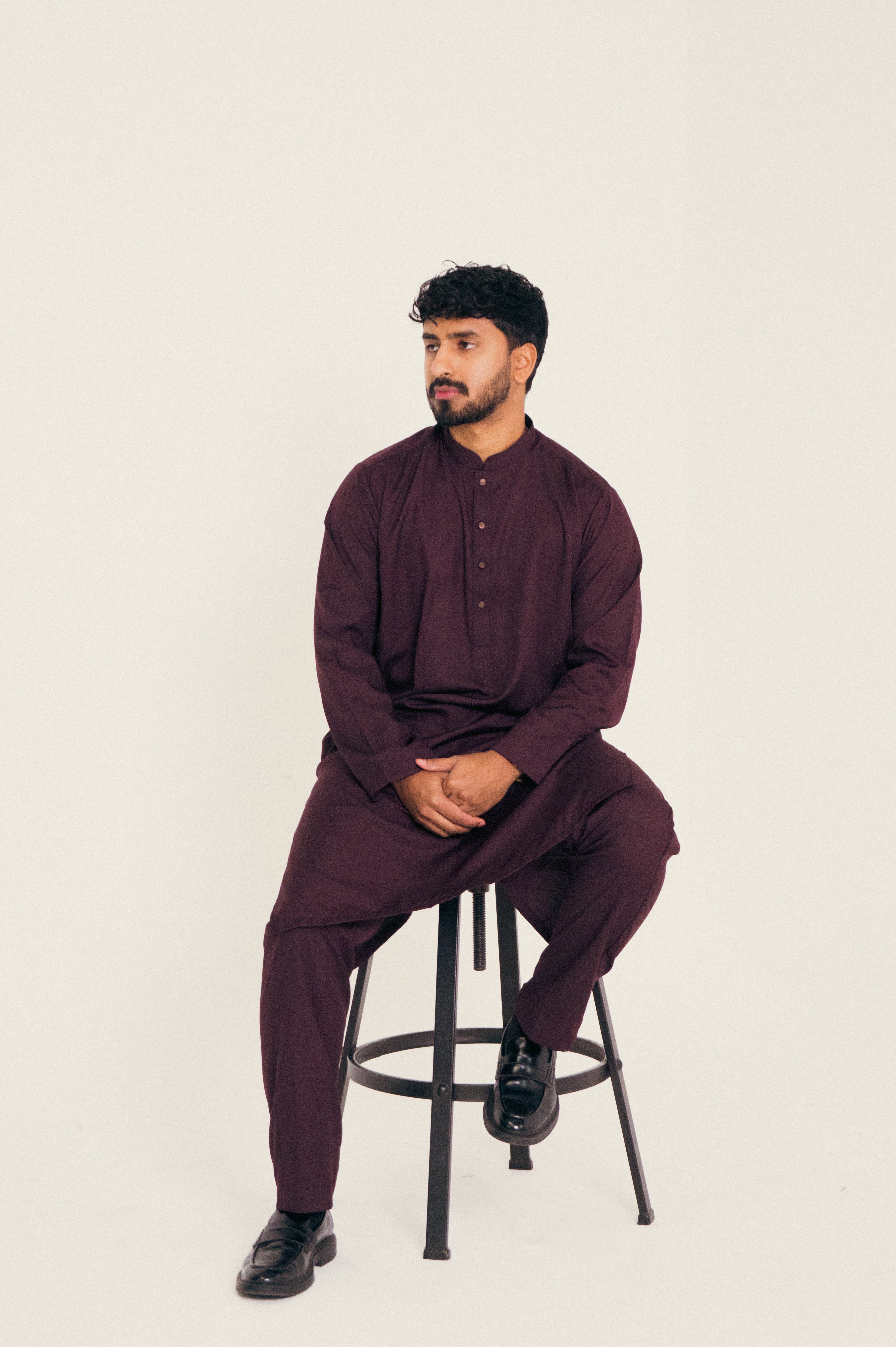 DeNative Kurta Set - Purple Reign