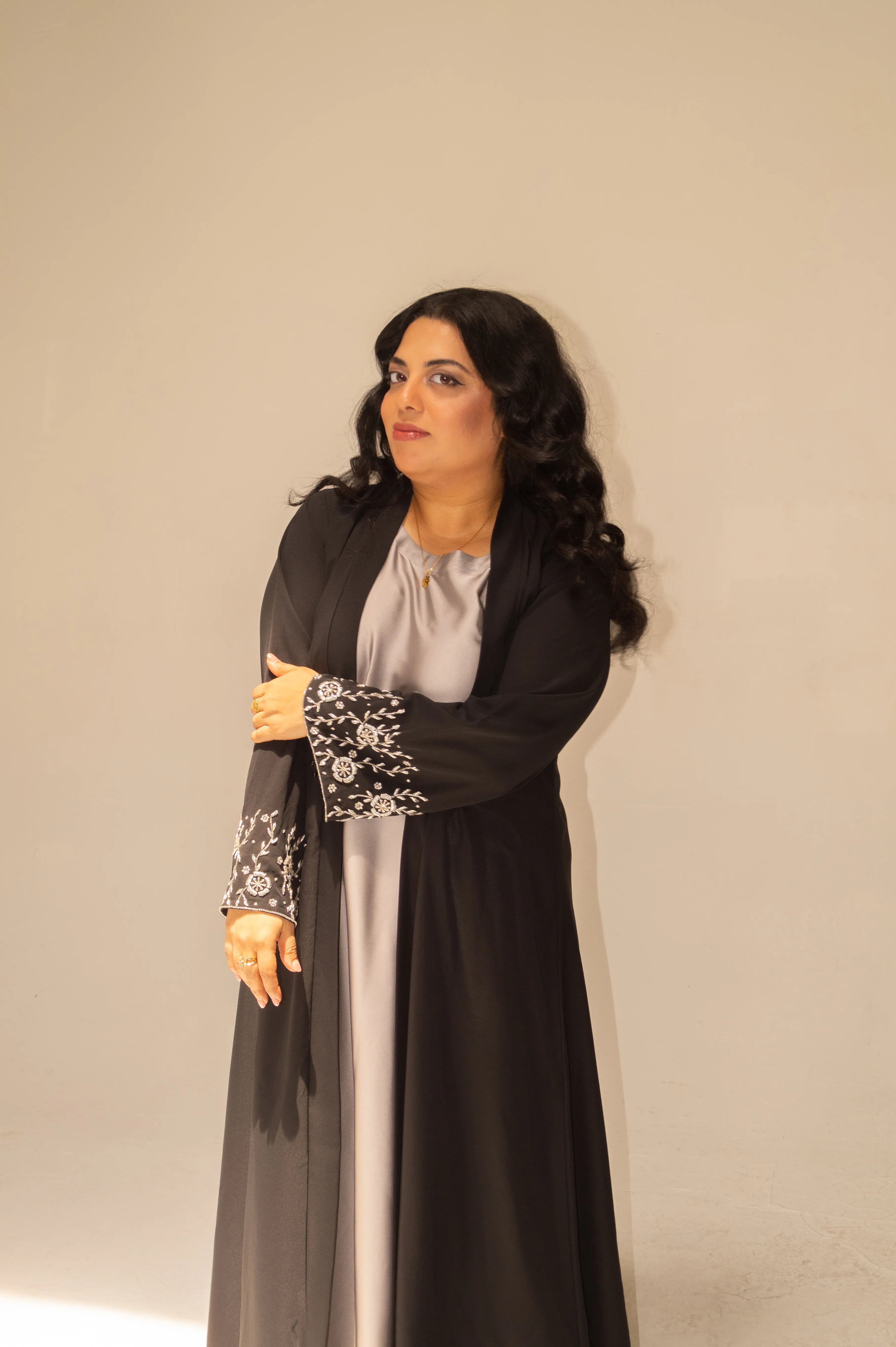Midnight Bloom Abaya