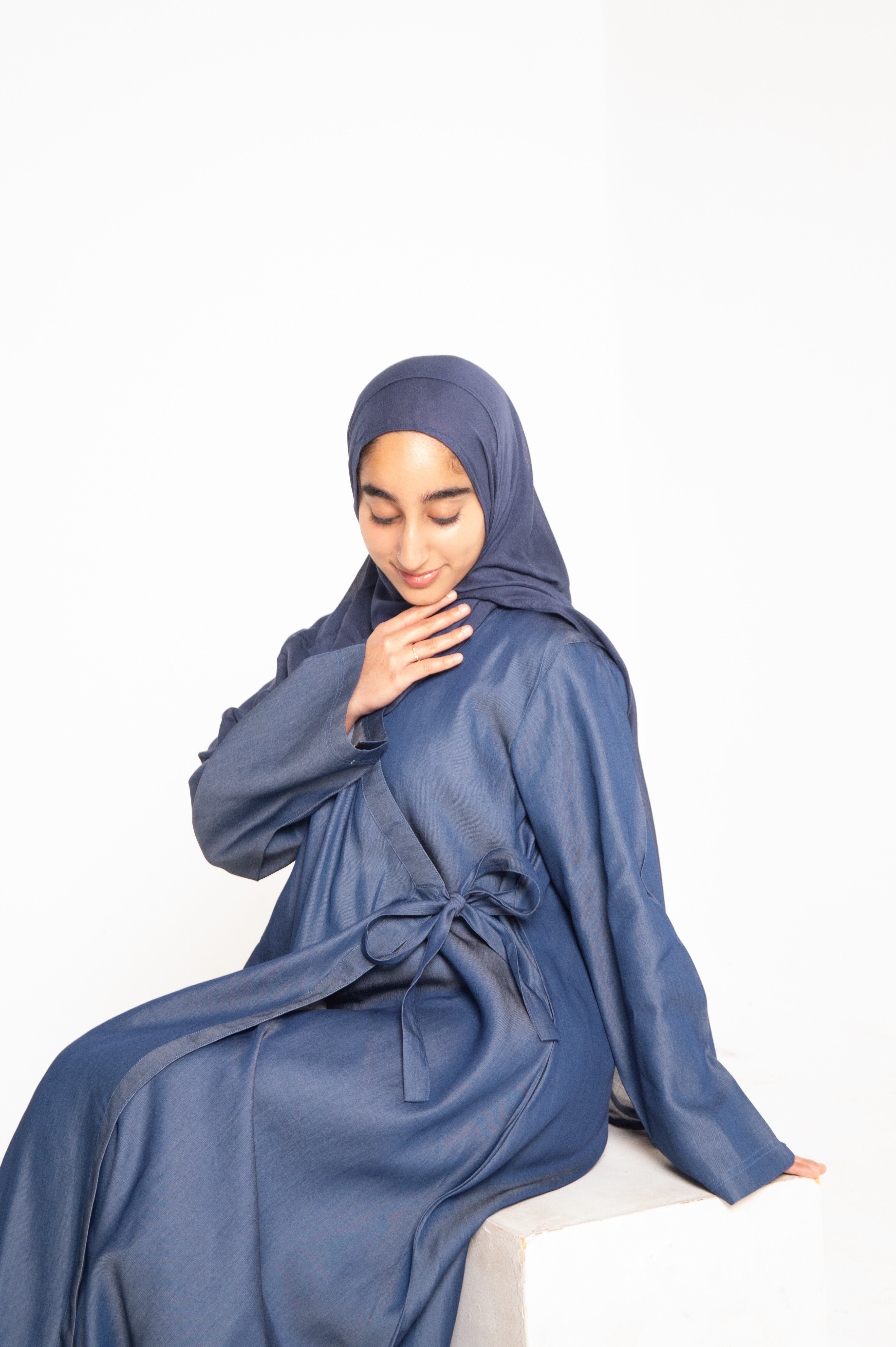 Denim Kimono Abaya