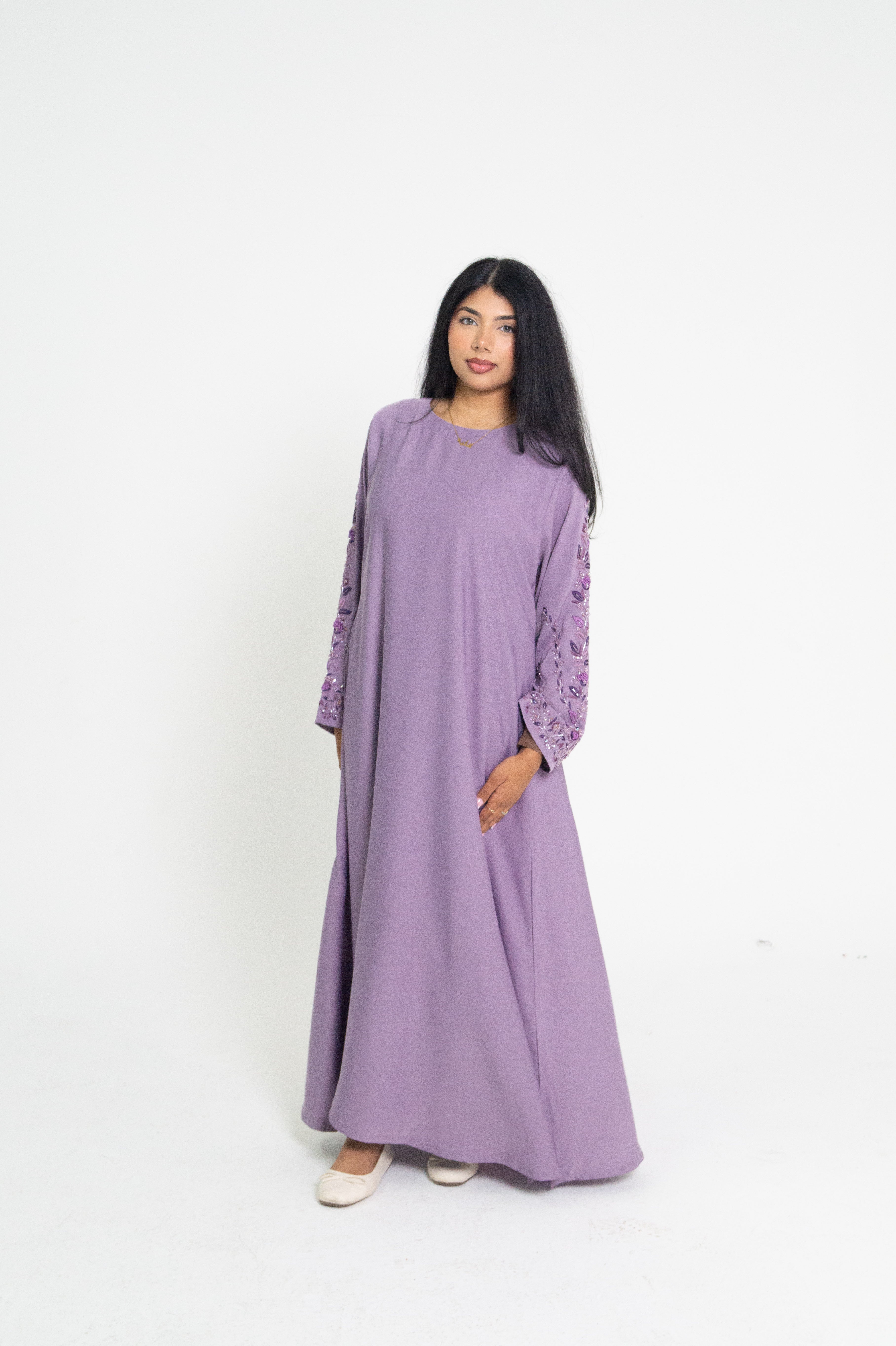 Lilac Royal Abaya