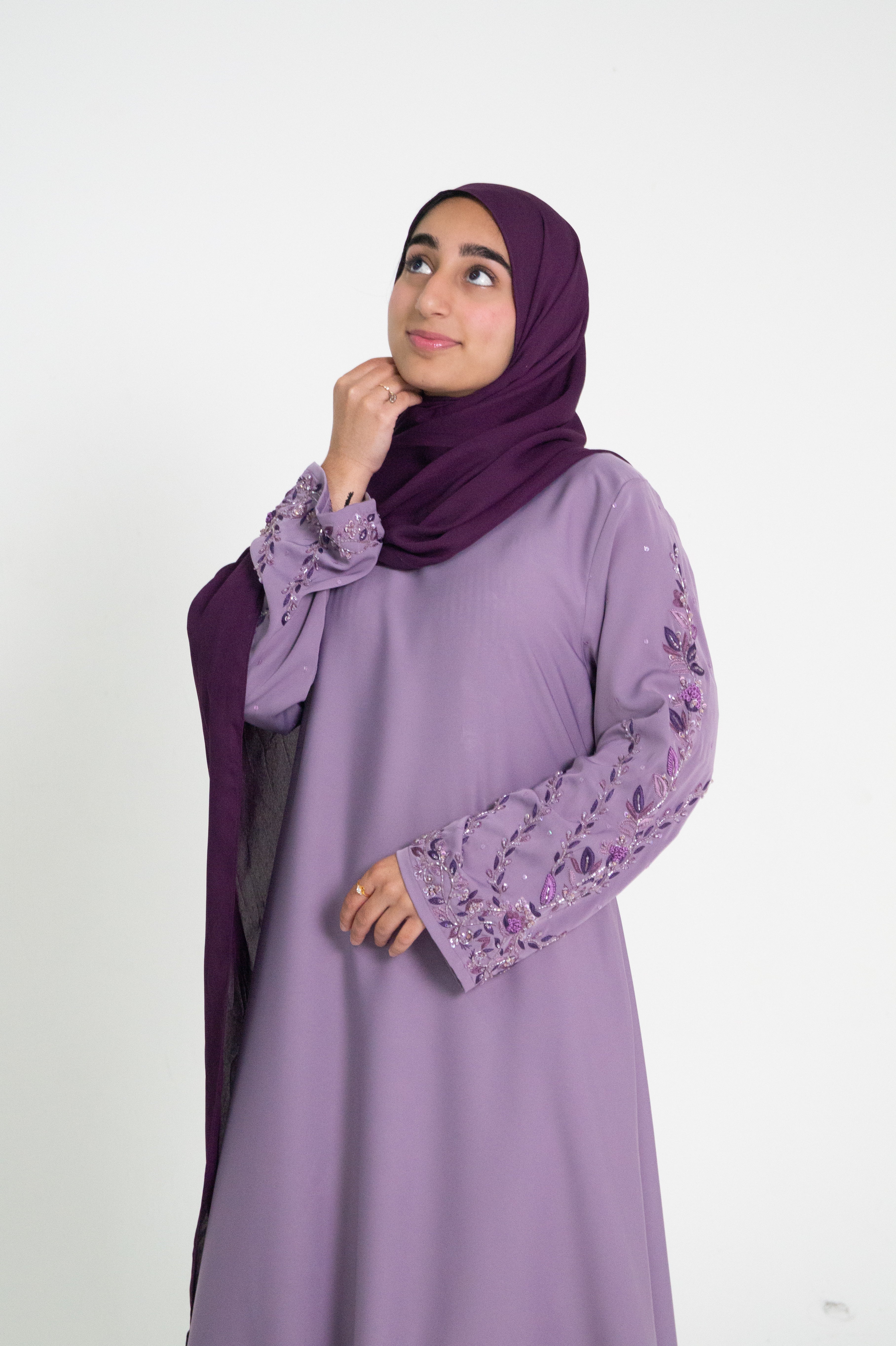 Lilac Royal Abaya