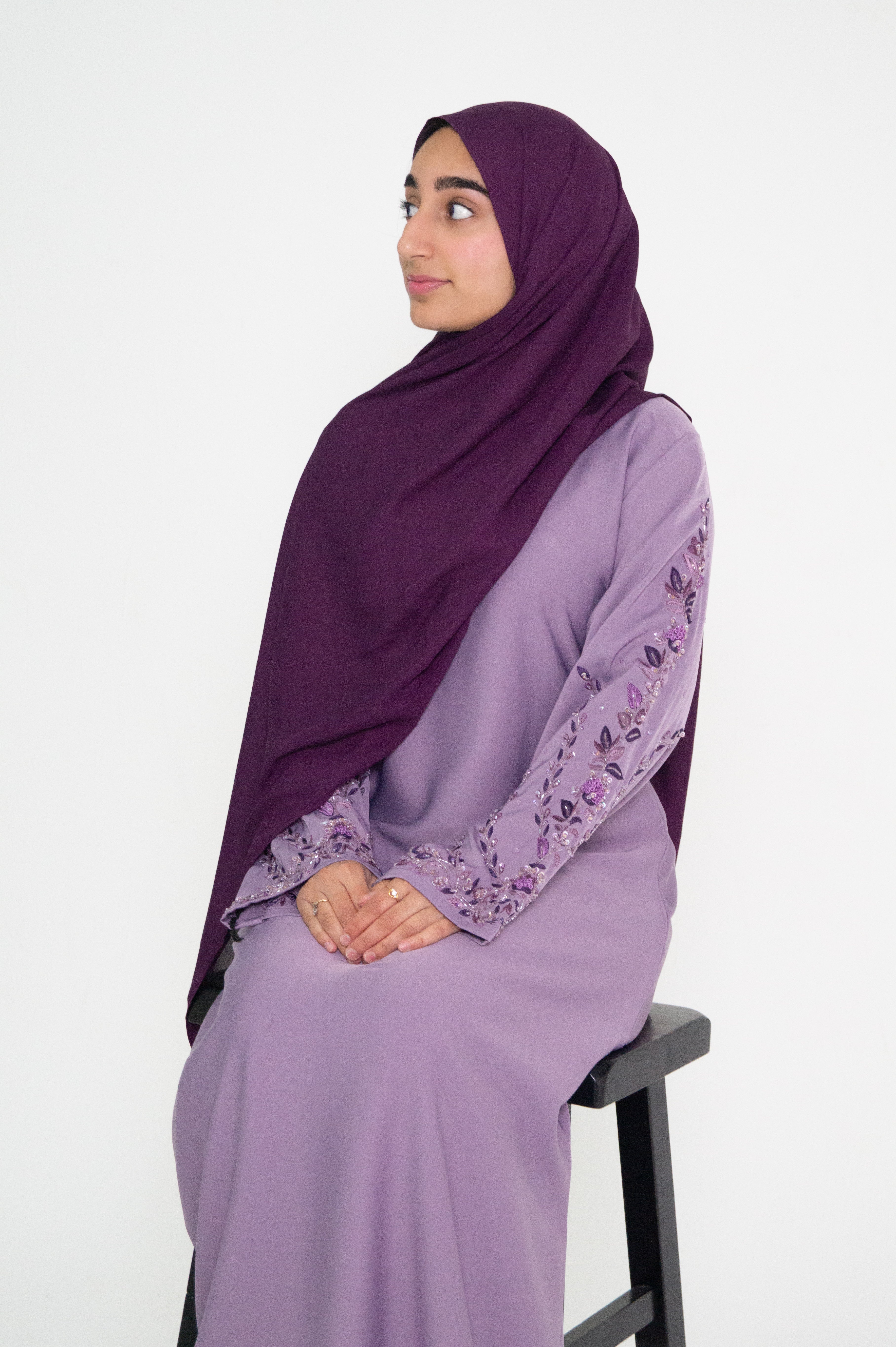 Lilac Royal Abaya