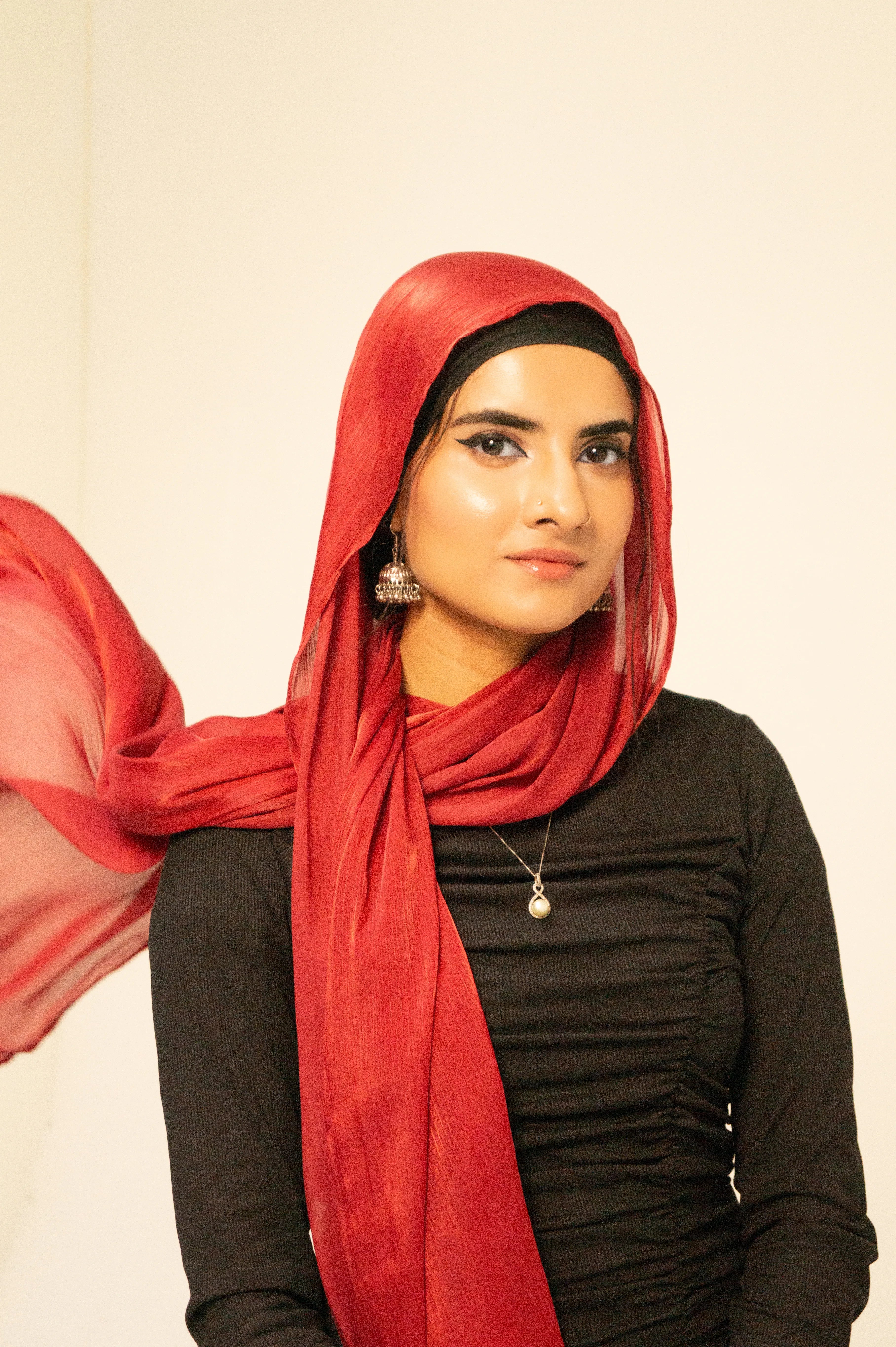 Crimson Luxury Silk
