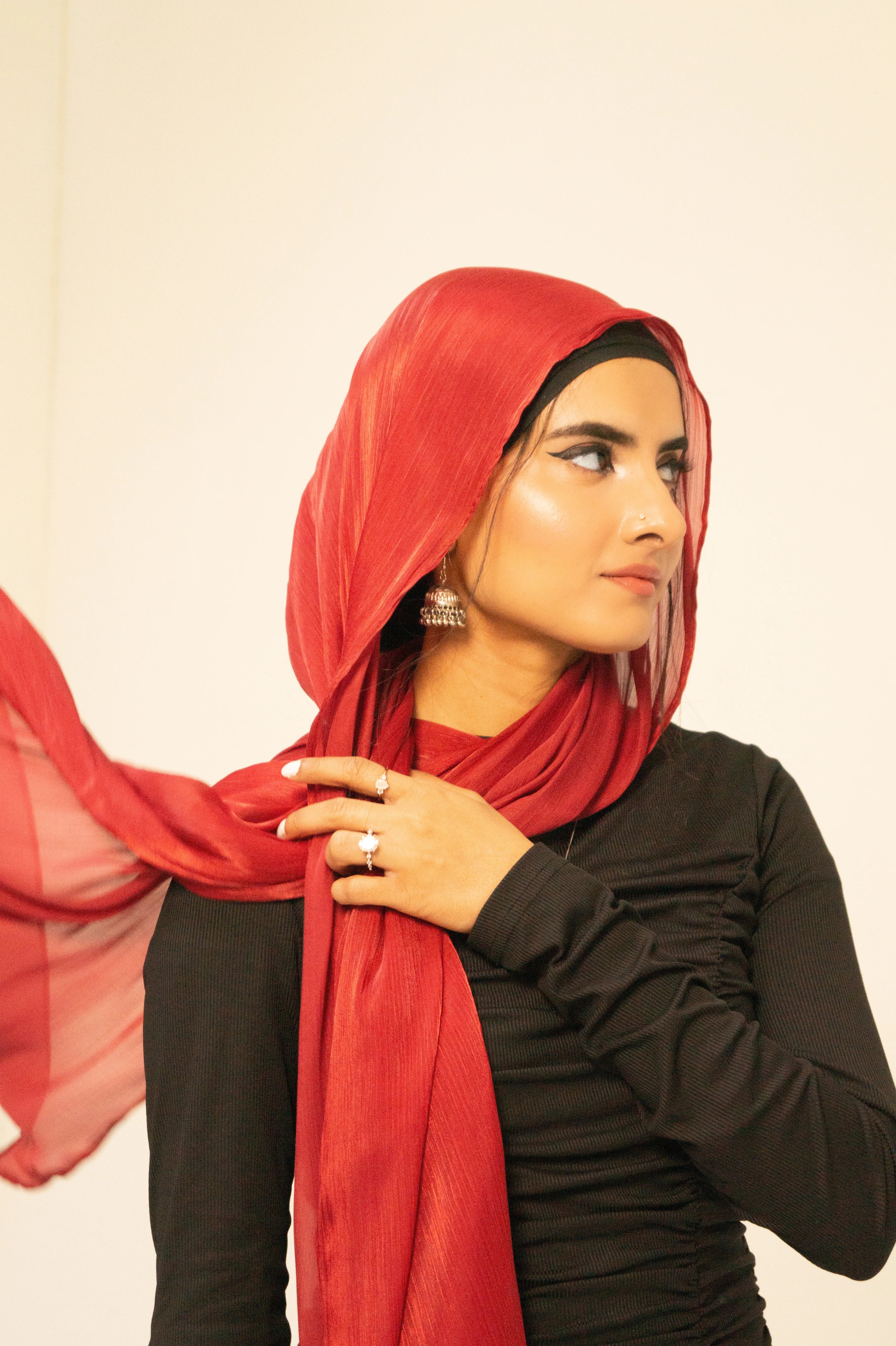 Crimson Luxury Silk