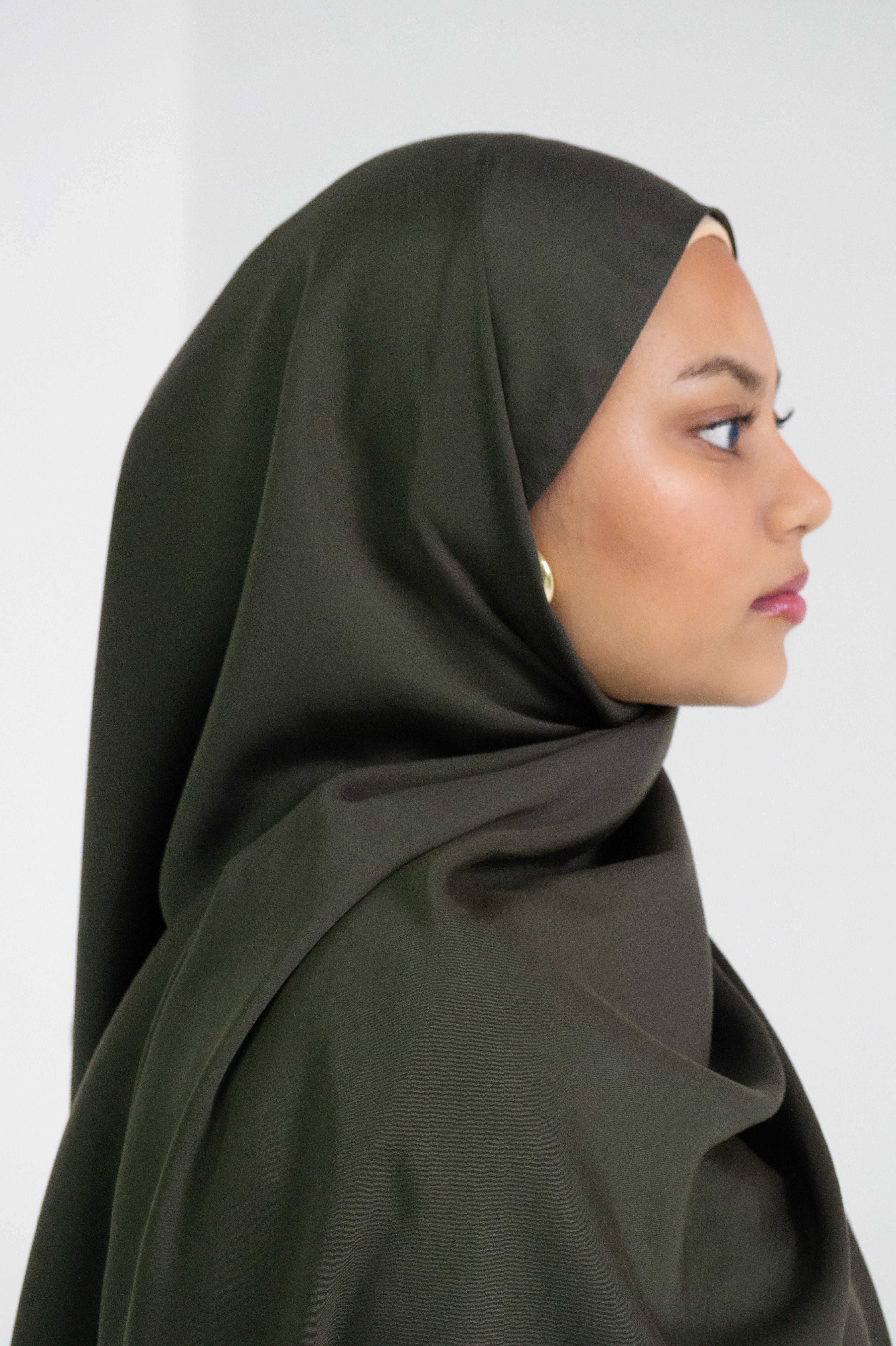 Olive Green Panda Silk