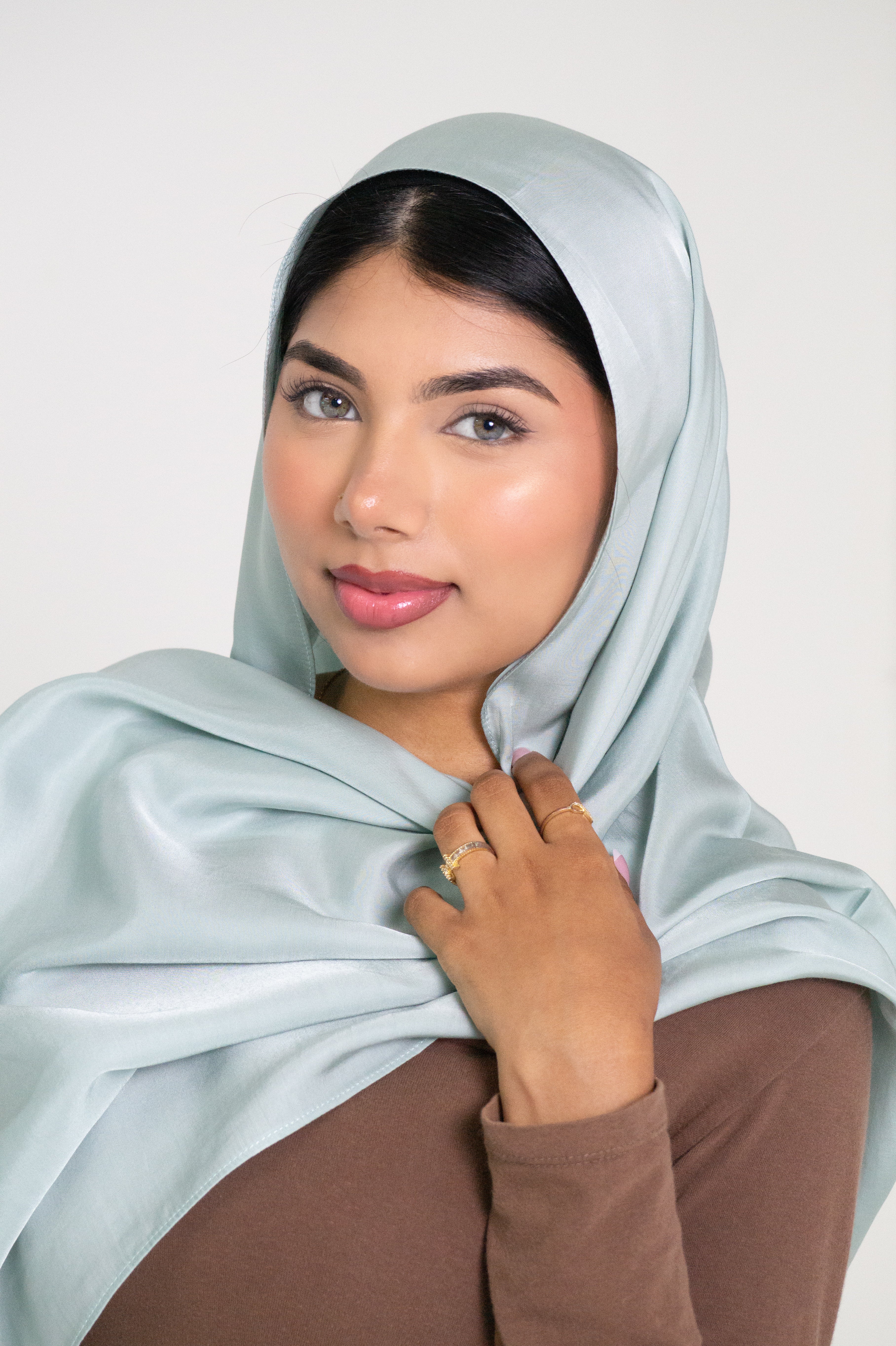Mist Blue Panda Silk