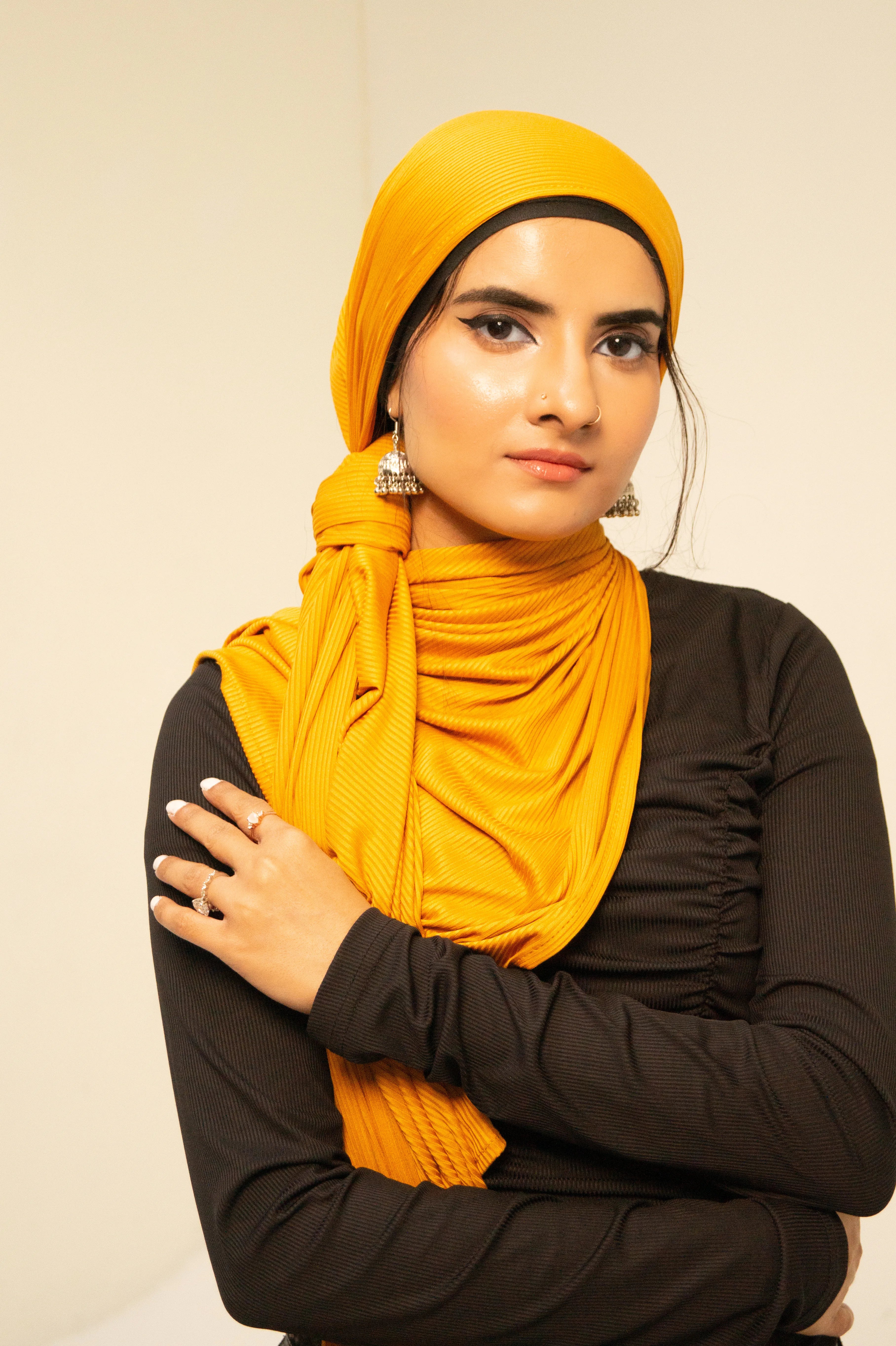 Mustard Ribbed Jersey
