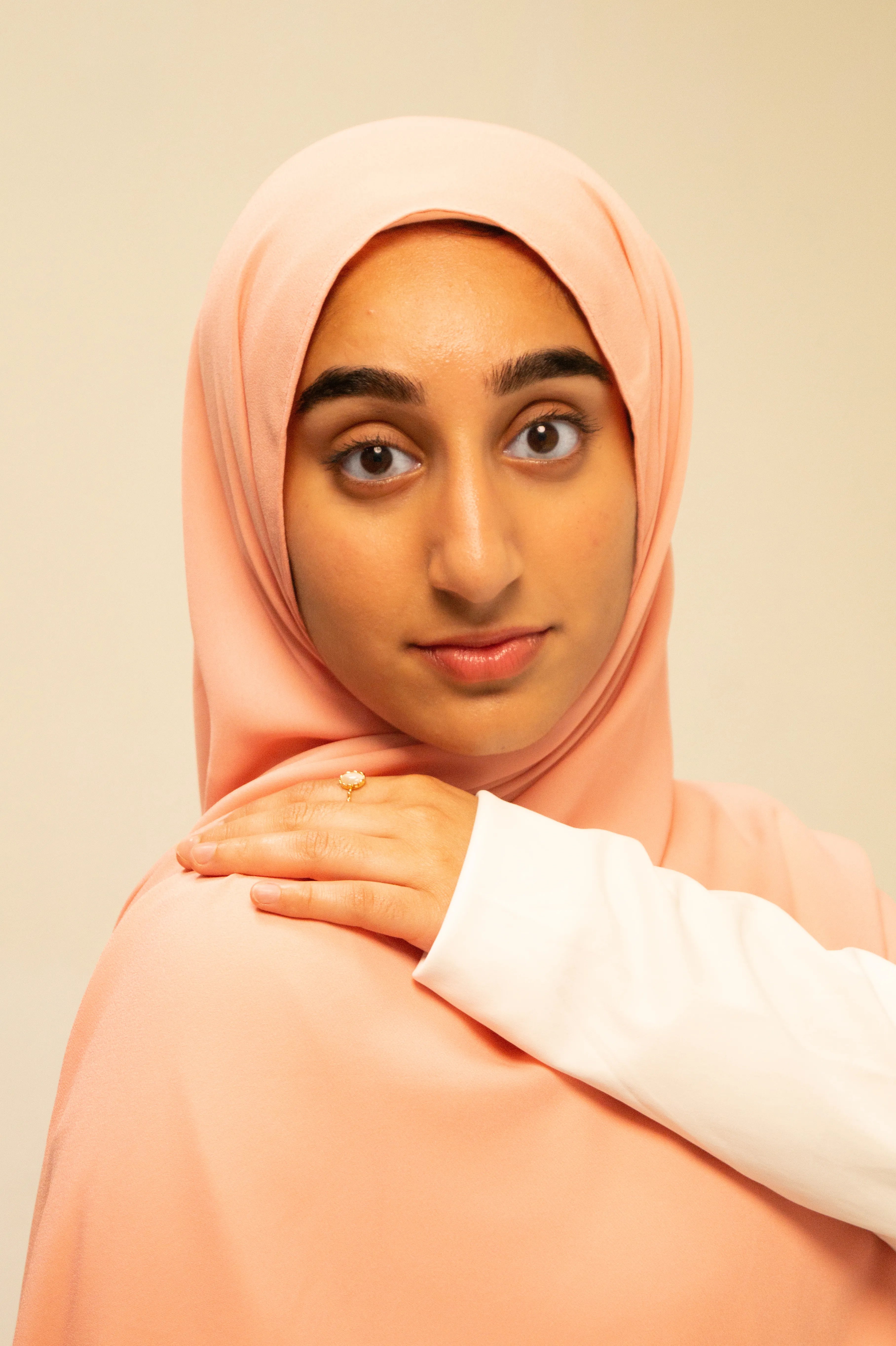 Peach Glow Medina Silk