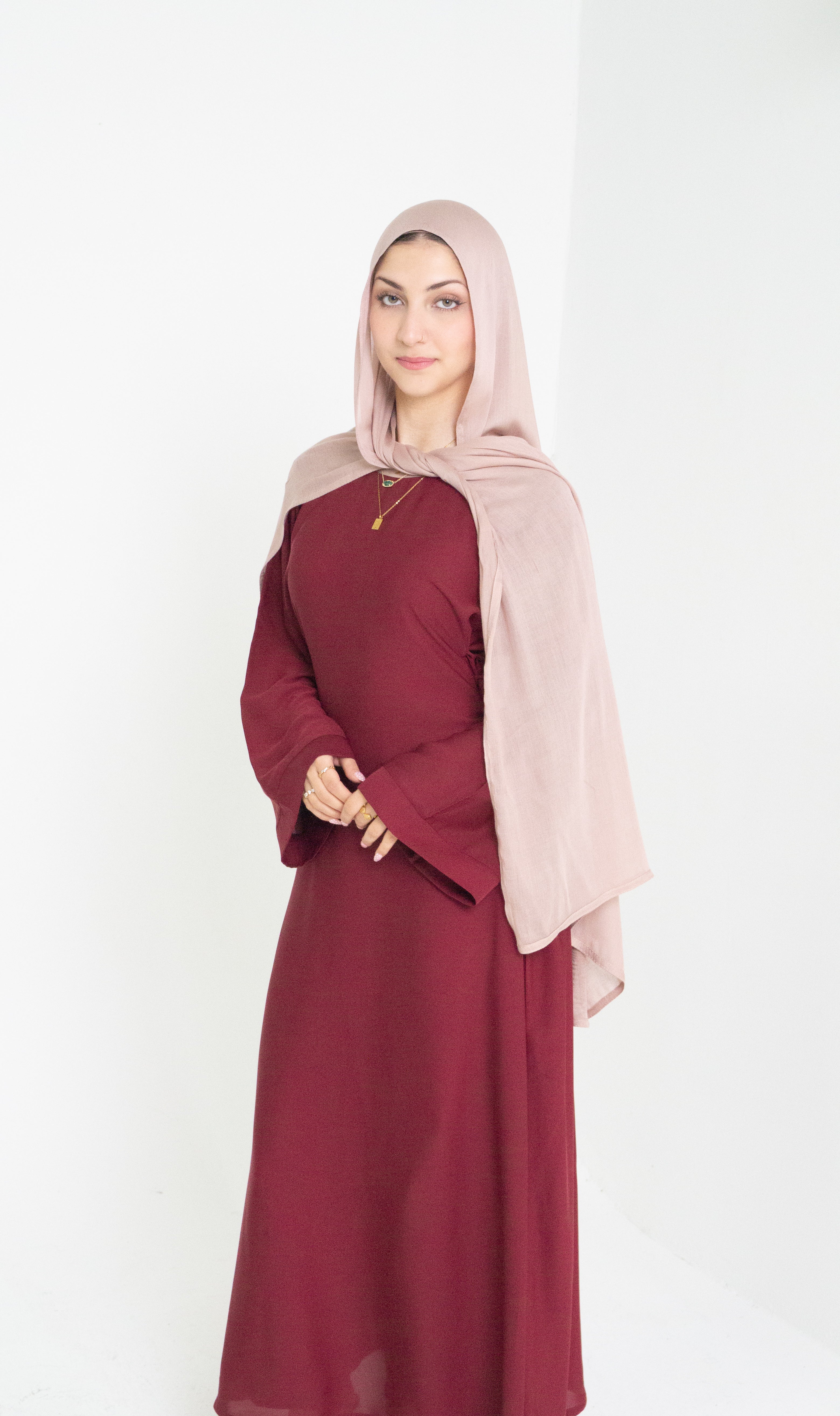 Crimson Lace Abaya